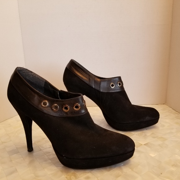 Sturat Weitzman Suede Leather Booties Black 9B - Picture 3 of 7